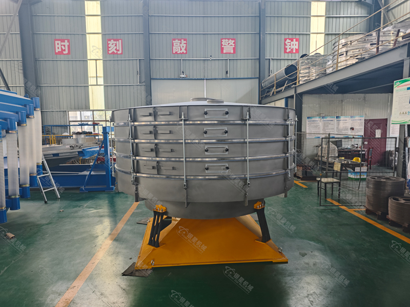 橡膠粉遇見(jiàn)圓形搖擺篩